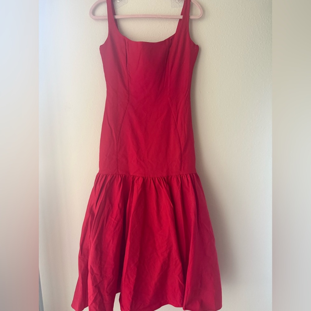 House Of CB Amore Dropped Waist Midi Dress